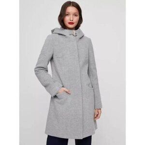 Aritzia Babaton Pearce Wool-blend coat with hood light gray | XXS